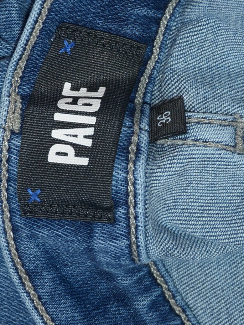 PAIGE Federal Slim Straight Jeans Men's Size 36 Louis Blue Wash - Picture 3 of 9